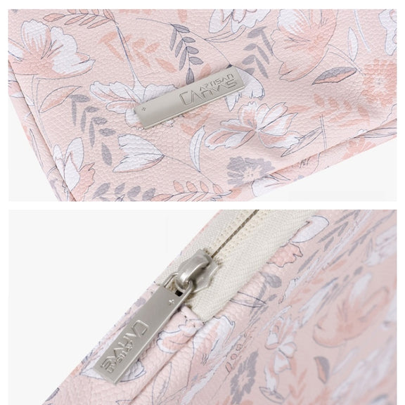 G4-89  PU Laptop Case Tablet Sleeve Bag with Telescoping Handle, Size: 12 Inch(Light Pink)