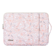 G4-89  PU Laptop Case Tablet Sleeve Bag with Telescoping Handle, Size: 14 Inch(Light Pink)