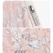 G4-01  12 Inch Laptop Liner Bag PU Leather Printing Water-resistant Protective Cover(Light Pink)