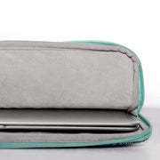 H3-04   11 Inch PU Leather Printing Laptop Liner Bag Tablet Sleeve Bag(Green Wave)