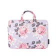 H40-B01 White Rose Pattern Laptop Case Bag Computer Liner Bag With Handle, Size: 13 Inch(Grey) - 13.3 inch by PMC TechLife | Online Shopping South Africa | PMC TechLife | Buy Now Pay Later Mobicred