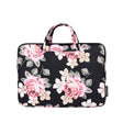 H40-B01 White Rose Pattern Laptop Case Bag Computer Liner Bag With Handle, Size: 14 Inch(Black) - free shipping - PMC TechLife - Order now!