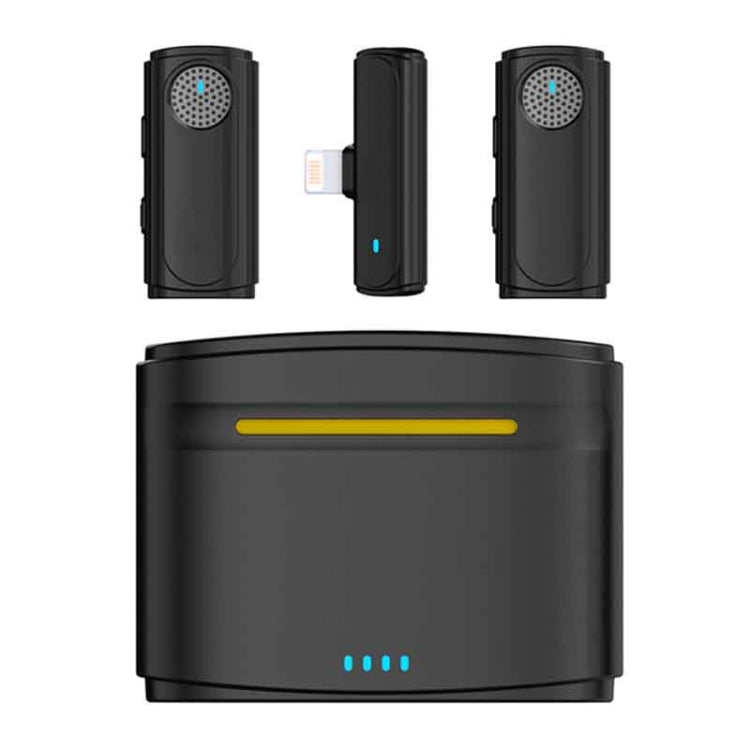 J20 One-two Wireless Lavalier Microphone Audio Video Recording ,Spec: 8 Pin Interface