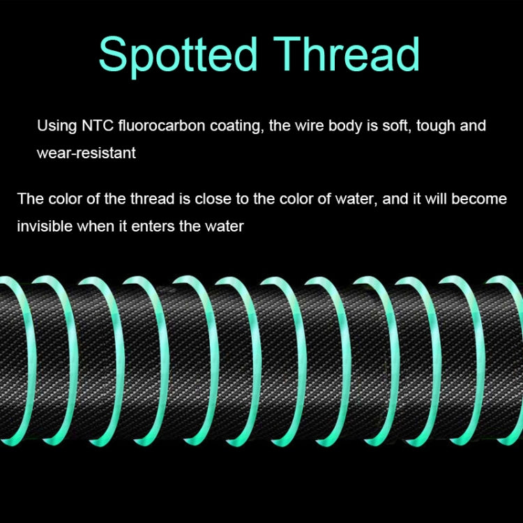 2pcs Outdoor Fishing Anti-tangle Spotted Invisible Line Set with Scale, Size: 4.5m(2.0)