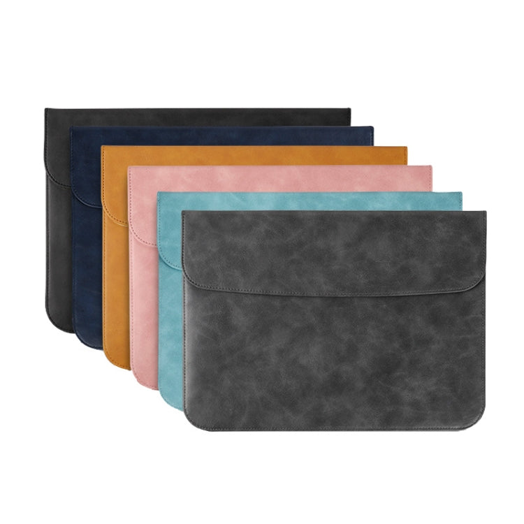 A20 Laptop Bag Magnetic Suction Slim Tablet Case Inner Bag, Size: 13 inch(Yellow Brown)