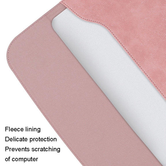 A20 Laptop Bag Magnetic Suction Slim Tablet Case Inner Bag, Size: 13.3/14 inch(Yellow Brown)