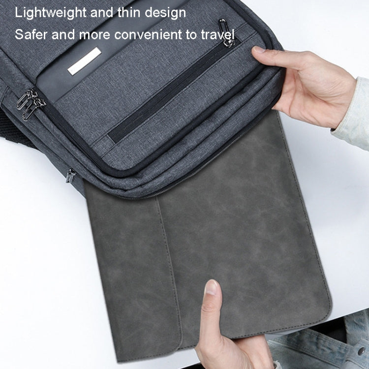 A20 Laptop Bag Magnetic Suction Slim Tablet Case Inner Bag, Size: 15.4/16 inch(Yellow Brown)