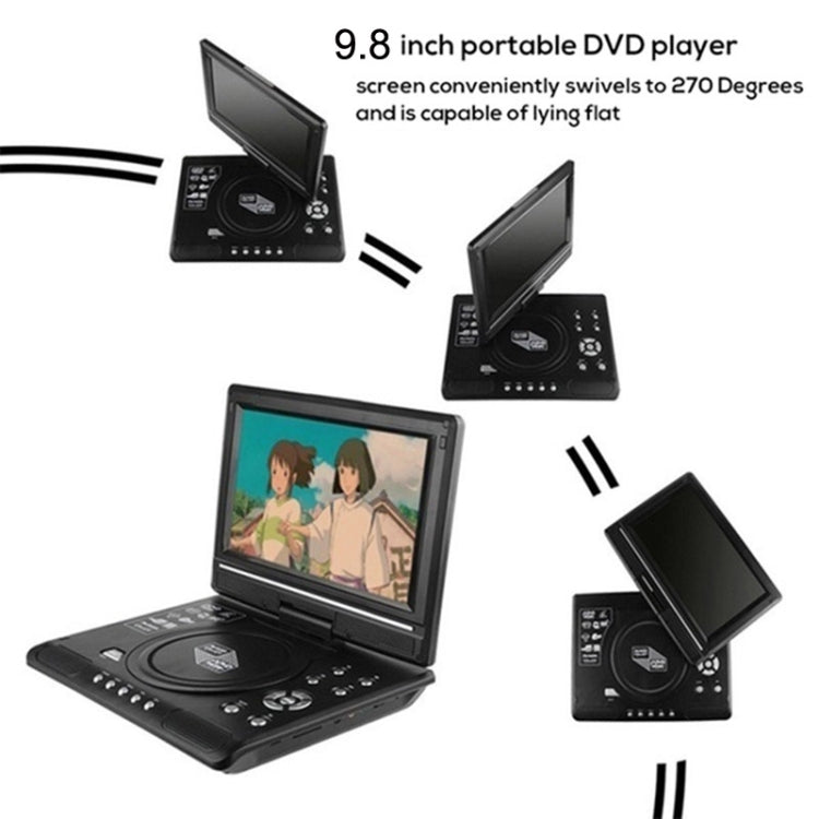 8.5 Inch LCD Screen Portable EVD Multimedia Player Play-watching Machine(AU Plug)