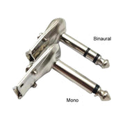 10pcs 6.35mm Right Angle Guitar Plug Audio Microphone Amplifier Connector, Specification: Mono