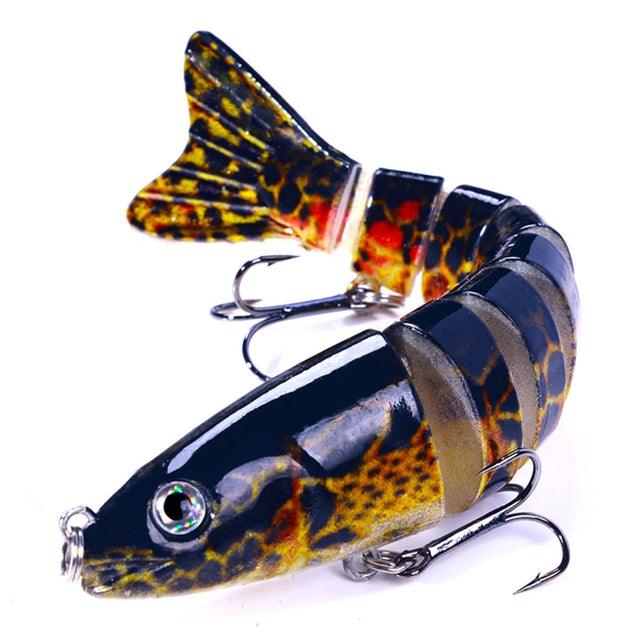 HENGJIA JM064 Multi-section Fish Minnow Bionic Fake Lures Sea Fishing Sinking Lures, Size: 12.8cm 18g(9)