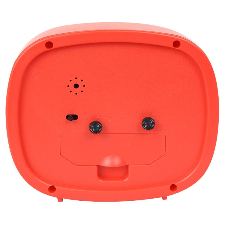 Square Candy Color Stereo Digital Silent Alarm Clock Children Student Alarm Clock(Red)