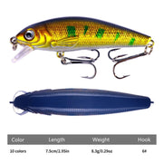 HENGJIA MI158 Floating Mino Bionic Lures, Color: 10