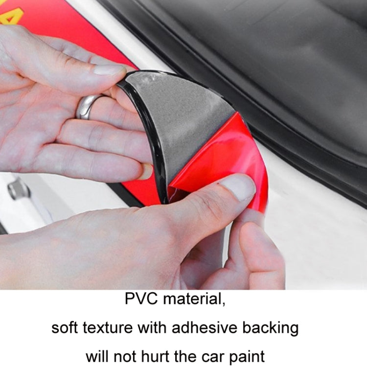 Car Trunk Anti-collision Strip Threshold Decoration Protection Sticker(British Red)