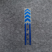10pcs Motorcycle Car Fender Reflective Sticker Modified Decorative Water-resistant Sticker Arrow Star(Blue)