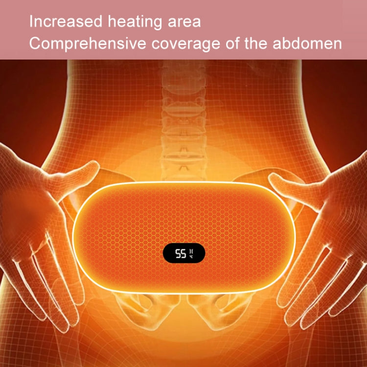 2000mAh Intelligent Massage Warming Belt Digital Electric Abdominal and Waist Massager(Yellow)