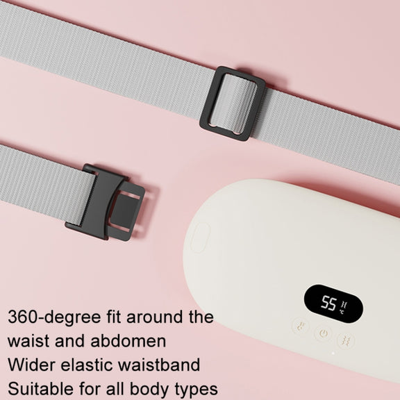 2000mAh Intelligent Massage Warming Belt Digital Electric Abdominal and Waist Massager(Yellow)