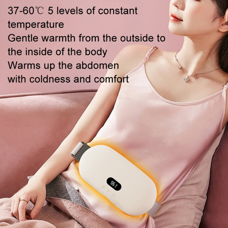 4000mAh Intelligent Massage Warming Belt Digital Electric Abdominal and Waist Massager(Yellow)