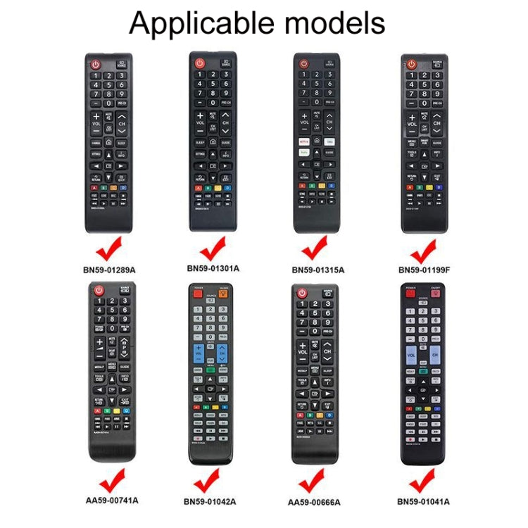 For Samsung BN59-01303A/01199F 2pcs Remote Control Case(Blue)