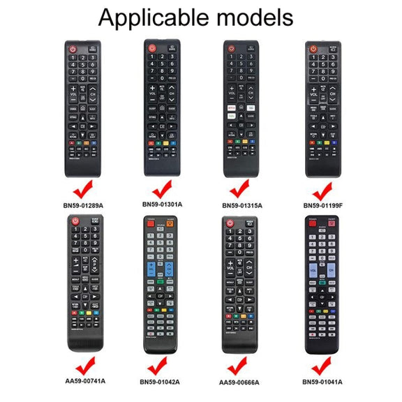 For Samsung BN59-01303A/01199F 2pcs Remote Control Case(Blue)
