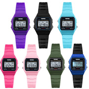 SKMEI 1460 Children Luminous Multifunctional Water-resistant Thin Sports Watch(Army Green)