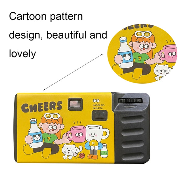 27pcs LFANI Retro Film Camera Water-resistant Cartoon Decorative Stickers without Camera