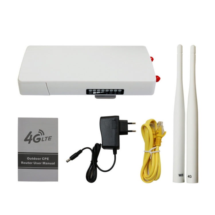 Asian Version 4G LTE Router CPE Outdoor Water-resistant Mobile Router Triple Network, EU Plug