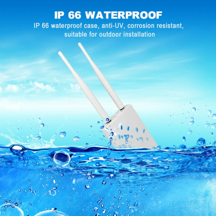 Asian Version 4G LTE Router CPE Outdoor Water-resistant Mobile Router Triple Network, EU Plug