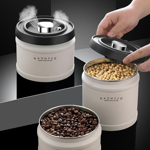 Kacheeg Sealing Can Pressed Vacuum Coffee Bean Tea Cans, Capacity: 1100ml