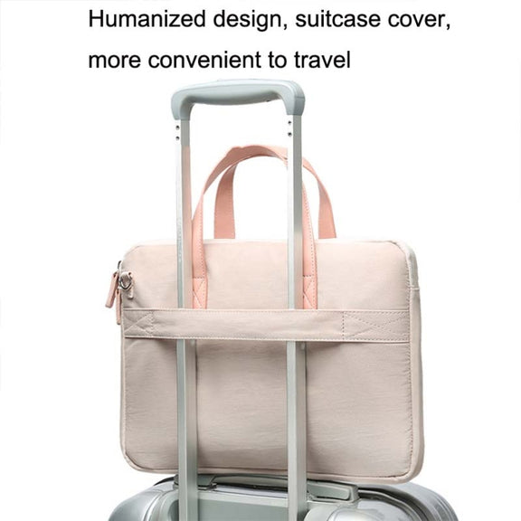 For MacBook 13.3-14 Inches MAHOO 10188 Ultra-Thin Hand Computer Bag Messenger Laptop Bag, Color: Khaki