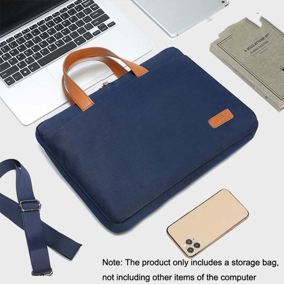 For MacBook 13.3-14 Inches MAHOO 10188 Ultra-Thin Hand Computer Bag Messenger Laptop Bag, Color: Khaki