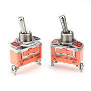 10pcs E-TEN1021 2-speed Water-resistant Rocker Toggle Switch(Orange)