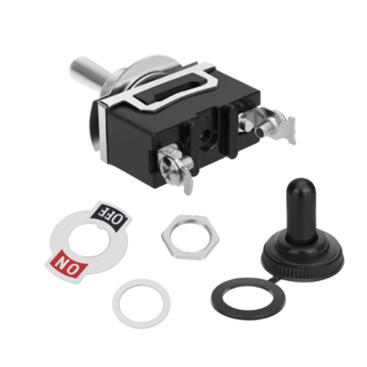 10pcs E-TEN1021 2-speed Water-resistant Rocker Toggle Switch(Black)
