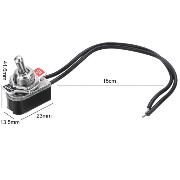 KNS-1 10pcs Mini Toggle Two-position Rocker Switch With Wire