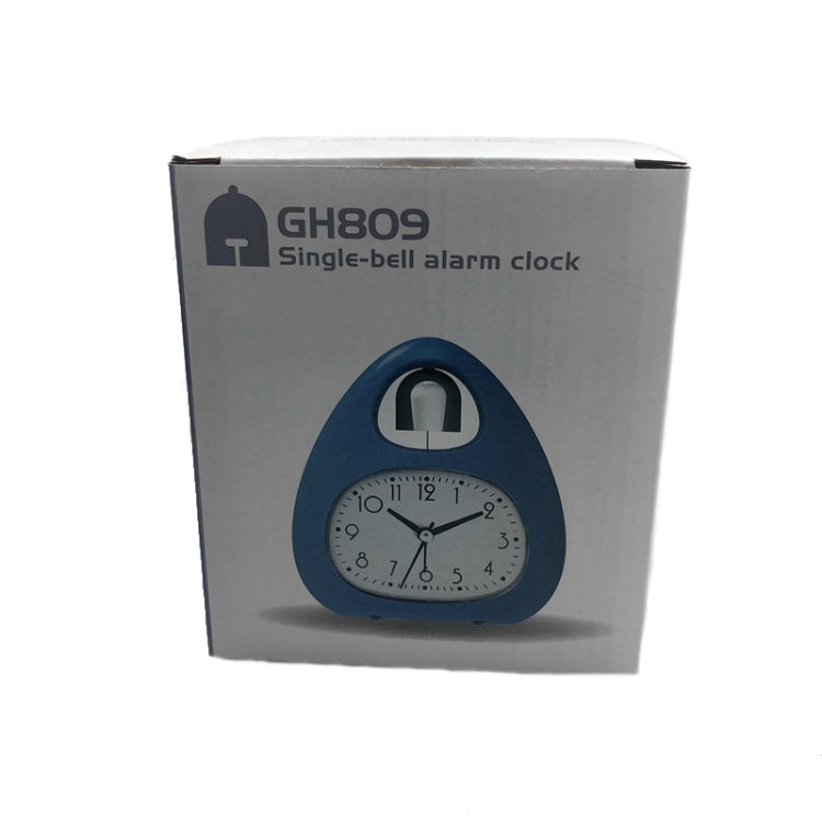 GH809 Egg-shaped Desktop Children Alarm Clock Bedside Cute Belling Clock(White)