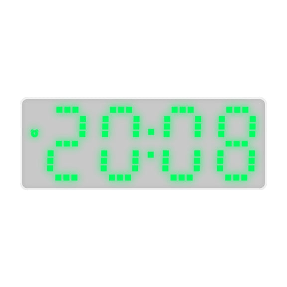 8017 LED Screen Voice Control Digital Alarm Clock Desktop Multifunctional Temperature Clock(Green)