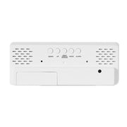 8017 LED Screen Voice Control Digital Alarm Clock Desktop Multifunctional Temperature Clock(White)