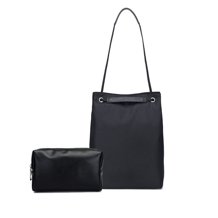 For Apple Macbook Shoulder / Handheld / Messenger Computer Bag, Size: Small(Black+Black PU Power Bag)