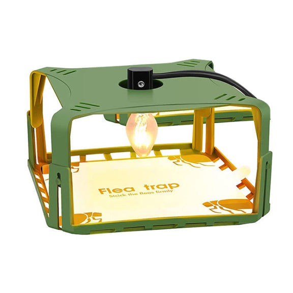 1pcs SK121 Square Fly Trap Flea Trap Pet Household Flea Light Catcher(US Plug)