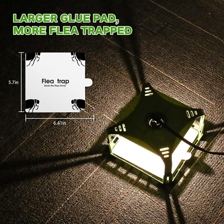 1pcs SK121 Square Fly Trap Flea Trap Pet Household Flea Light Catcher(US Plug)