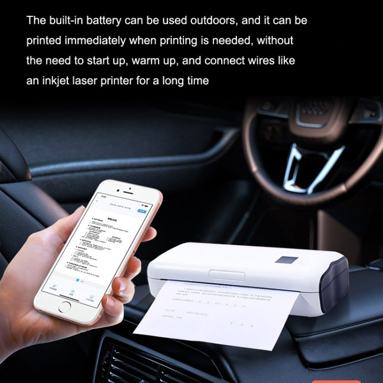 Home Small Phone Office Wireless Wrong Question Paper Student Portable Thermal Printer, Style: Remote Edition+500pcs A4 Paper