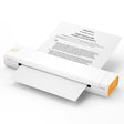 M08F Bluetooth Wireless Handheld Portable Thermal Printer(White Orange A4 Version) - free shipping - PMC TechLife - Order now!