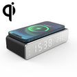 W258 With Clock / Temperature Display Desktop Phone / Earphone Wireless Charging(5W Black) - Wireless Charger by PMC TechLife | Online Shopping South Africa | PMC TechLife | Buy Now Pay Later Mobicred