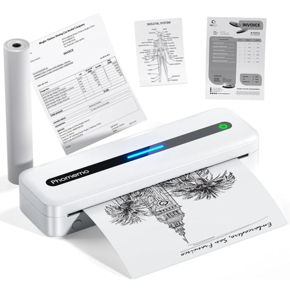 Phomemo M832 300dpi Wireless Thermal Portable Printer, Size: A4 Version(White)