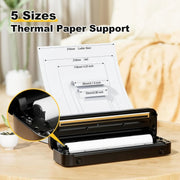 Phomemo M832 300dpi Wireless Thermal Portable Printer, Size: Letter Version(Gray)