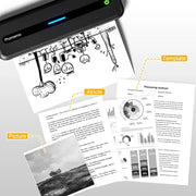 Phomemo M832 300dpi Wireless Thermal Portable Printer, Size: Letter Version(Gray)