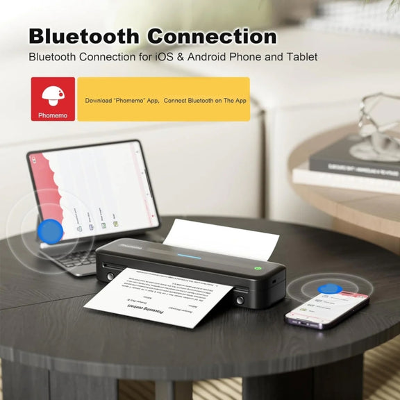 Phomemo M832 300dpi Wireless Thermal Portable Printer, Size: Letter Version(Gray)