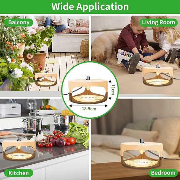 2pcs SK111 Pet Household Flea Lamp Flea Sticky Trapper Flea Capture Device(UK Plug)