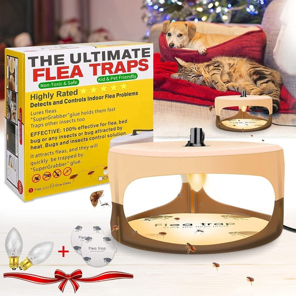 2pcs SK111 Pet Household Flea Lamp Flea Sticky Trapper Flea Capture Device(UK Plug)