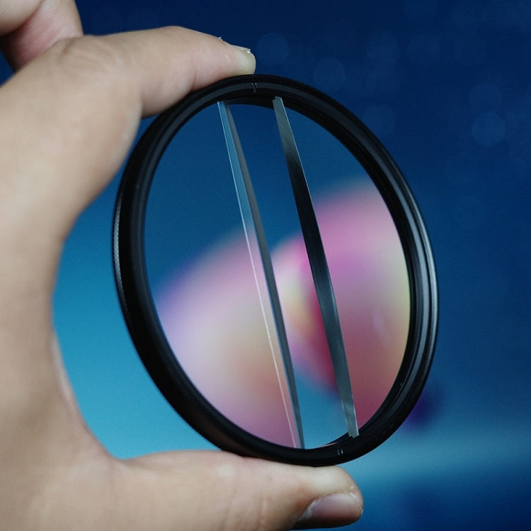 67mm Photography Foreground Blur Filter Double Half Moon SLR Accessories