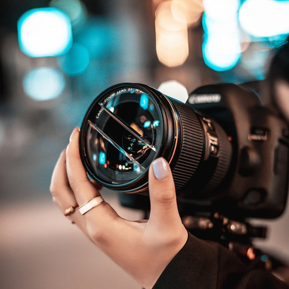 67mm Photography Foreground Blur Filter Double Half Moon SLR Accessories